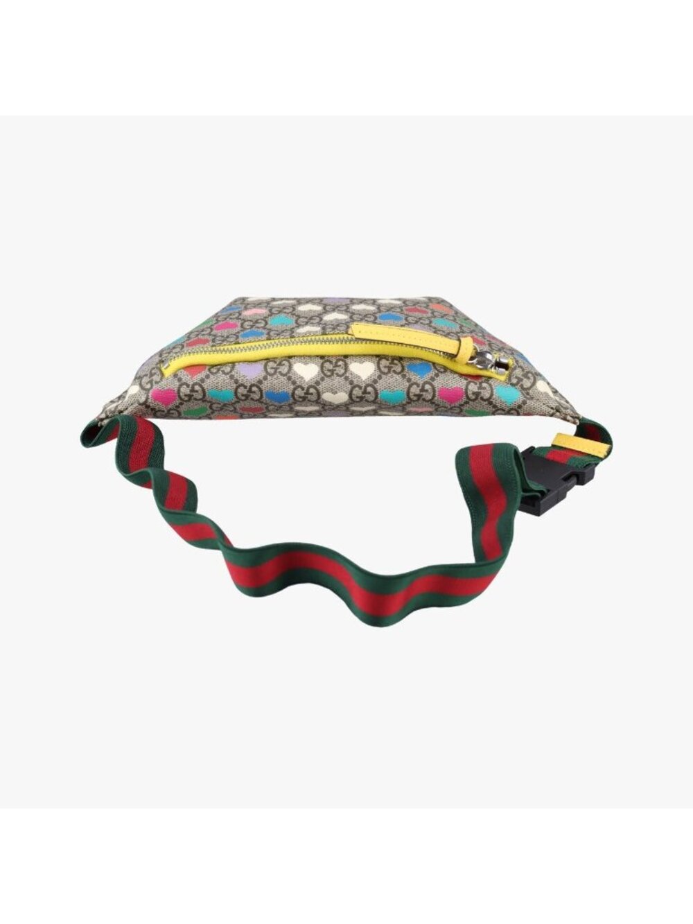 Gucci Kids GG Top Strawberry Print Beige Belt Bag - Picture 8 of 16